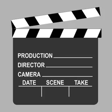 Blank clapperboard Stock Illustration
