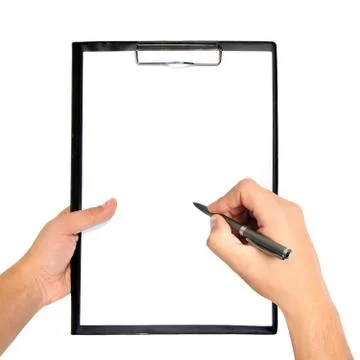 Blank clipboard Foto stock