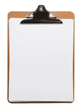 Blank Clipboard Stock Photos