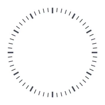 Blank clock face Stock Illustration