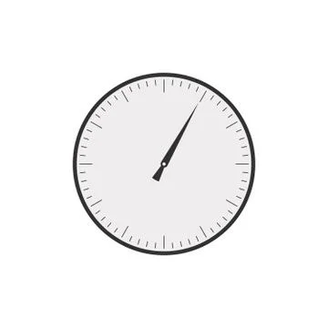 Blank clock face or timer. Stock Vector illustration isolated on white Stock Illustration