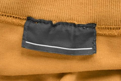 Blank clothes label Foto stock