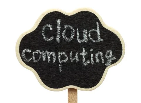 Blank cloud shape blackboard . 스톡 사진