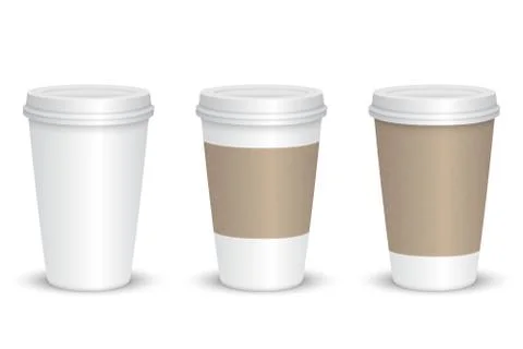 Blank coffee cup 스톡 일러스트