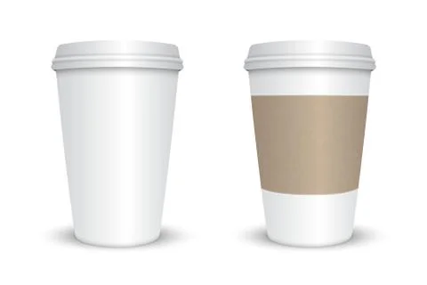 Blank coffee cup 스톡 일러스트