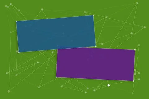 Blank Color Chat Boxes With Geometric Angles Over Background Design. Creative Stock Illustration