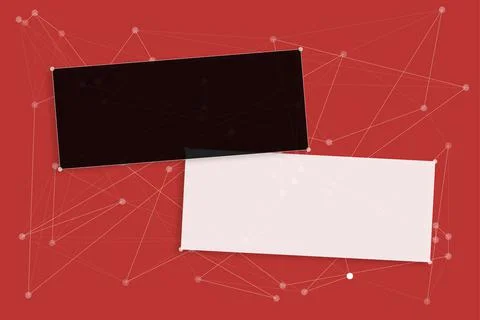 Blank Color Chat Boxes With Geometric Angles Over Background Design. Creative Stock Illustration