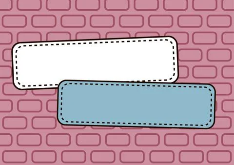 Blank Color Rectangular Shapes With Copy Space For Business Advertisement Over Ilustración de archivo