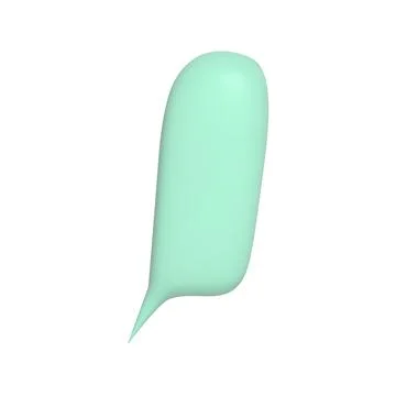 Blank color speech bubble vector illustration. 3d vector talking cloud. Stock Illustration