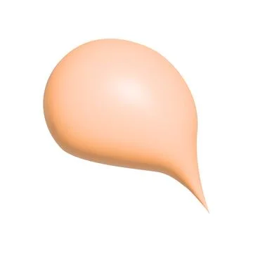 Blank color speech bubble vector illustration. 3d vector talking cloud. Stock Illustration