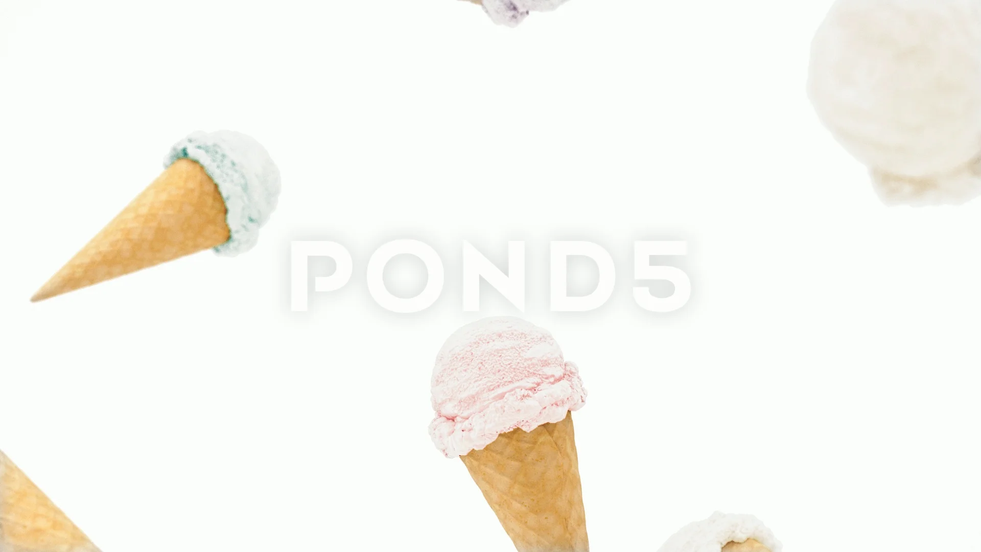 Download Blank Colored Ice Cream Cone Falling Moc Stock Video Pond5
