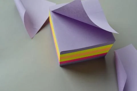Blank colored reminders Stock Photos