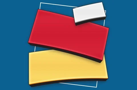 Blank Colorful Banner Text Box Animation 스톡 동영상 331032003