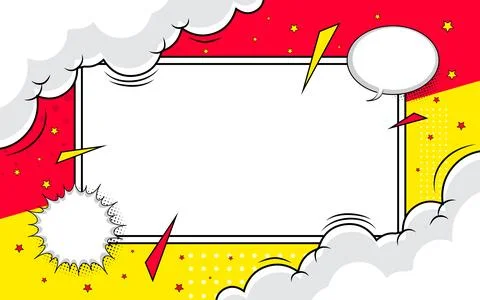 Blank colorful comic abstract background template. Vector illustration. Stock Illustration