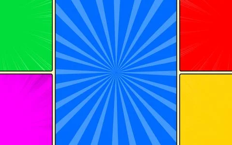 Blank colorful pop art comic background Illustrazione stock