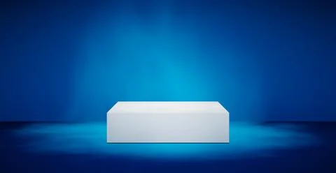 Blank colorful wall background and hard falling shadow. 3D rendering. Illustrazione stock