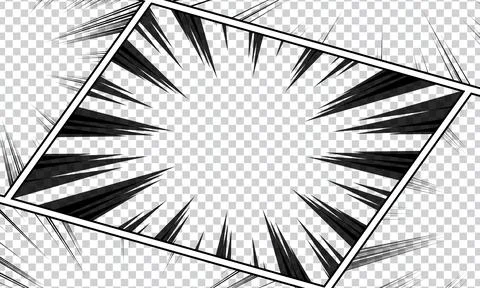 Blank comic abstract background template. vector illustration Stock Illustration