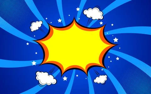 Blank comic abstract pop art background. vector illustration eps 10. Stock Illustration