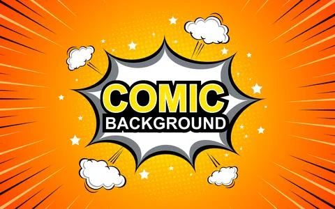Blank comic abstract pop art background. vector illustration eps 10. Stock Illustration