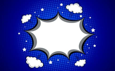 Blank comic abstract pop art background. vector illustration eps 10. Stockillustratie