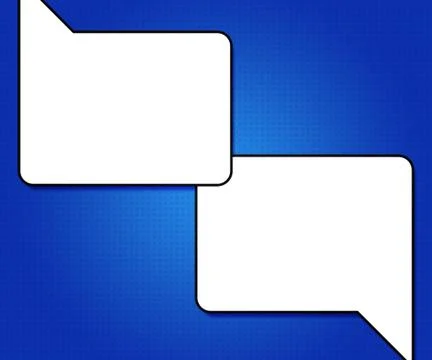 Blank comic speech bubbles 스톡 일러스트