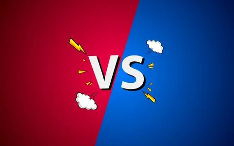 Blank comic versus background template. Vector illustration. Stock Illustration