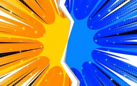 Blank comic versus background template. Vector illustration. Stockillustratie