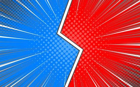 Blank comic versus background template. Vector illustration. Illustrazione stock
