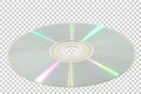 Blank compact disc on transparent background PNG Stock Photos