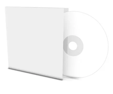 Blank compact disk Stock Illustration