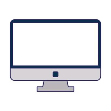 Blank computer screen Stock-Illustration