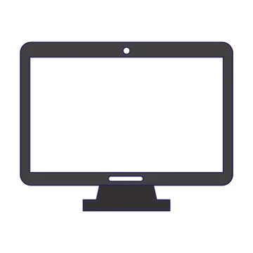 Blank computer screen Stock-Illustration