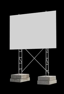 Blank construction sign Stock Photos