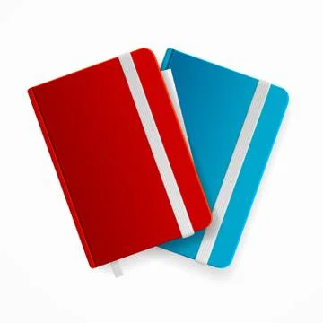 Blank Copybook Template Set. Vector Stock Illustration