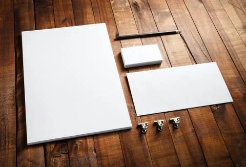 Blank corporate identity Stock Photos