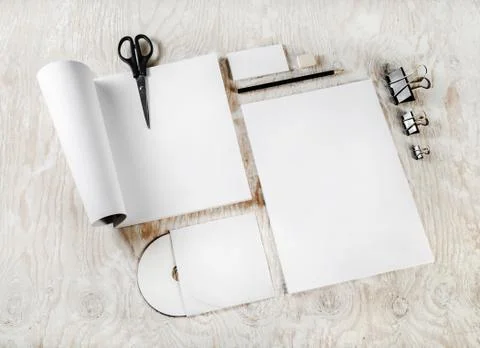 Blank corporate identity Stock Photos