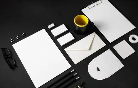 Blank corporate identity Stock Photos