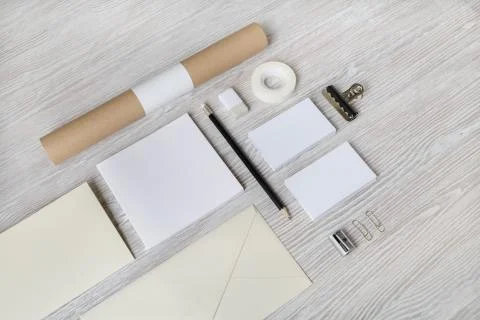Blank corporate identity Stock Photos