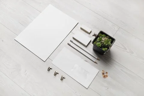 Blank corporate identity Stock Photos