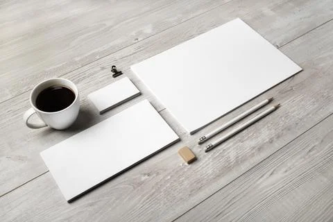 Blank corporate identity Stock Photos