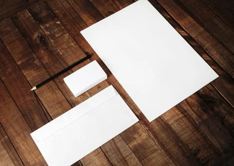 Blank corporate identity set Stock Photos
