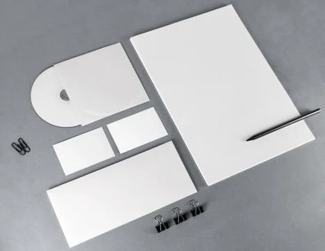 Blank corporate identity template Stock Photos