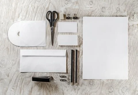 Blank corporate identity template Stock Photos