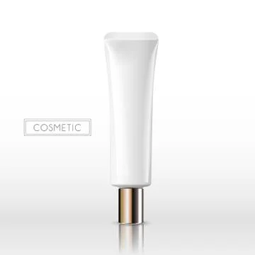 Blank cosmetic bottle Stock Illustration