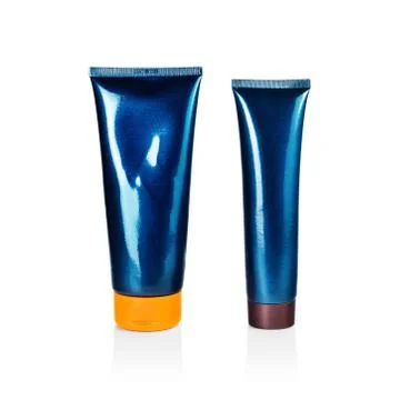Blank cosmetic tubes Stock Photos
