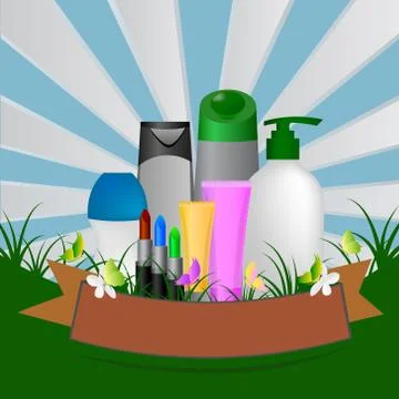 Blank cosmetic tubes , Vector Stock Illustration