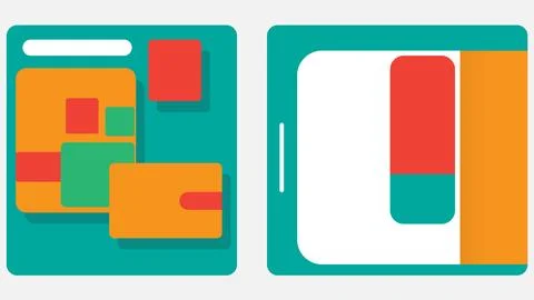 Blank cover flat colour design for background Stock Illustration