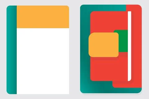 Blank cover flat colour design for background Stock Illustration