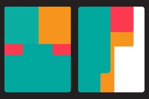 Blank cover flat colour design for background Stock Illustration