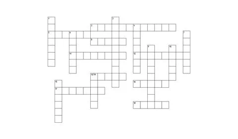 Blank crossword puzzle grid, empty template squares to fill in for riddle イラスト素材